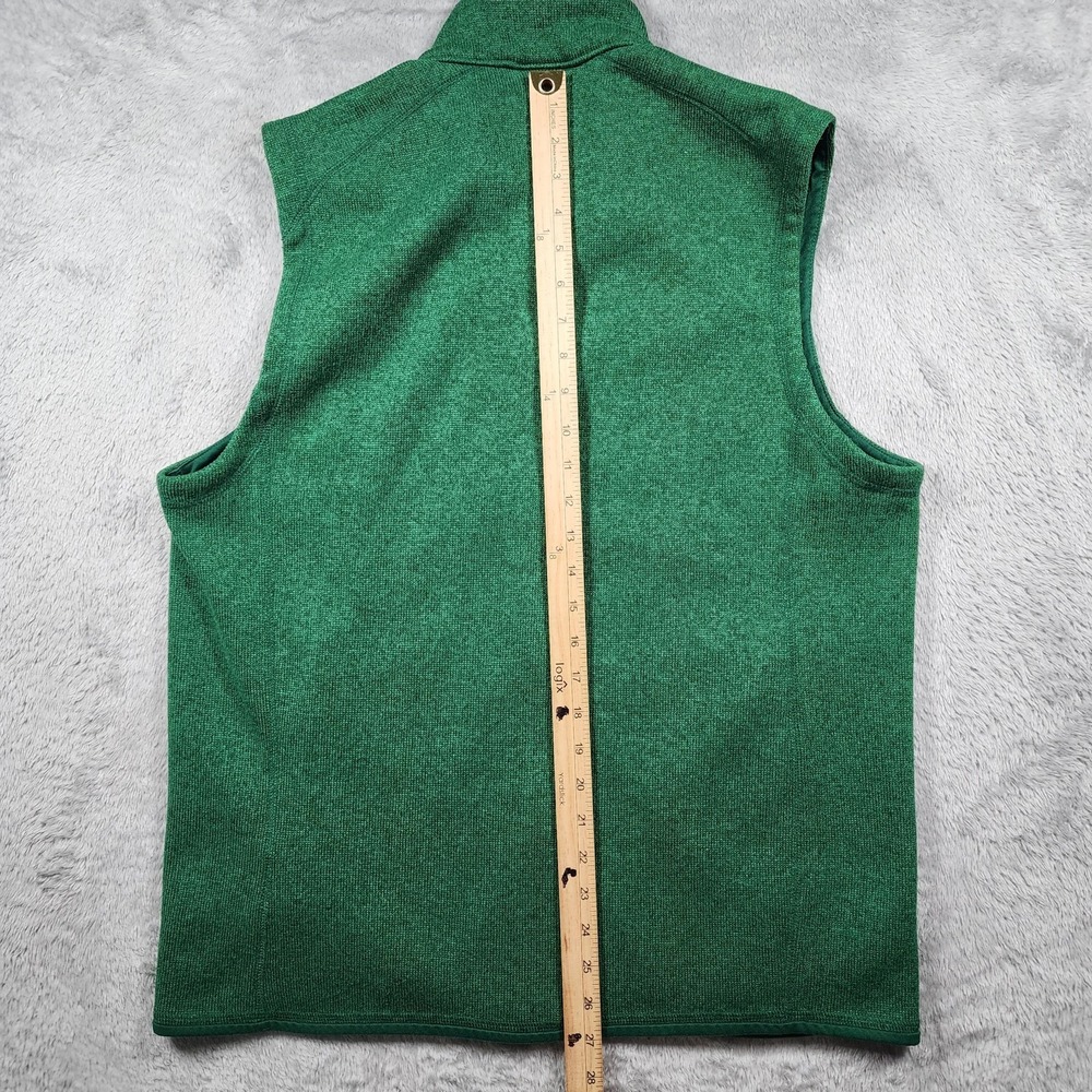 Patagonia Vest Mens Large Green Better Sweater Fleece Full Zip Hiking Outdoor - Picture 11 of 12